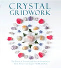 Crystal Gridwork book cover with healing crystals, sacred geometry, and flower petals