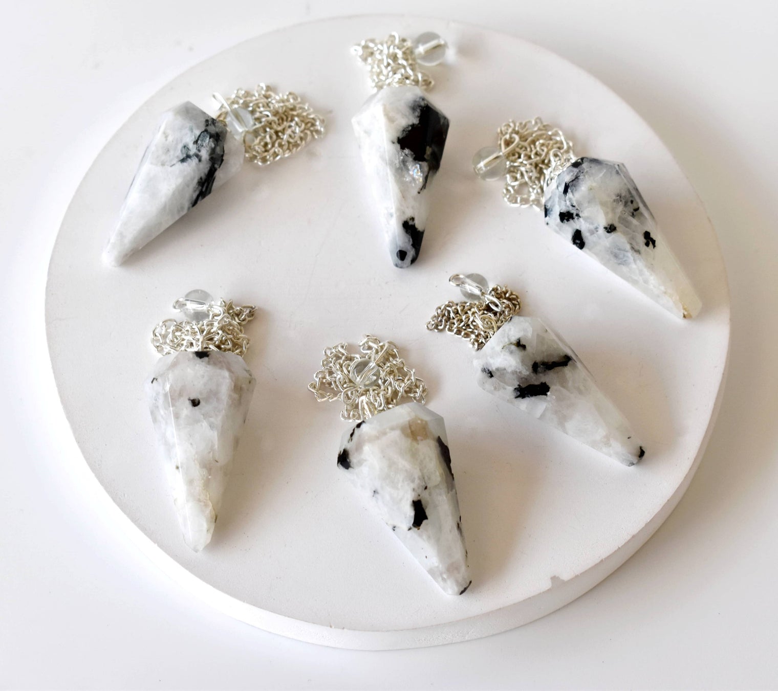 Rainbow Moonstone Pendulum (Growth and Inspiration)