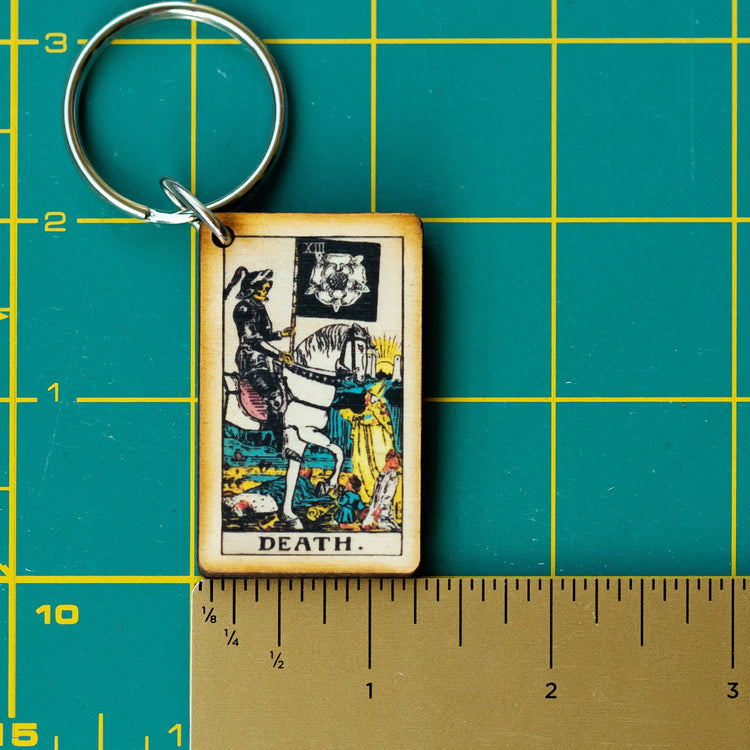 Tarot - 13 - Death Full Color Wooden Keychain