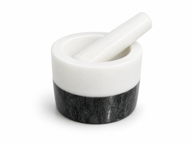Marble Mortar Pestle 5"