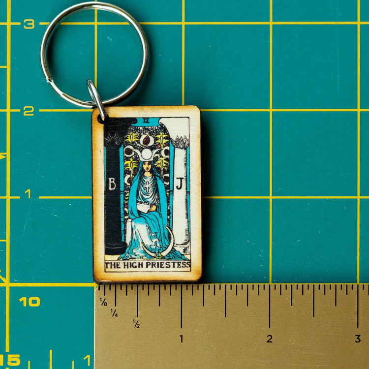 Tarot - 2 - The High Priestess Keychain