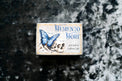 Memento Mori oracle card deck box with blue butterfly and skull, metaphysical tools
