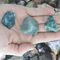 Green Moss Agate Raw