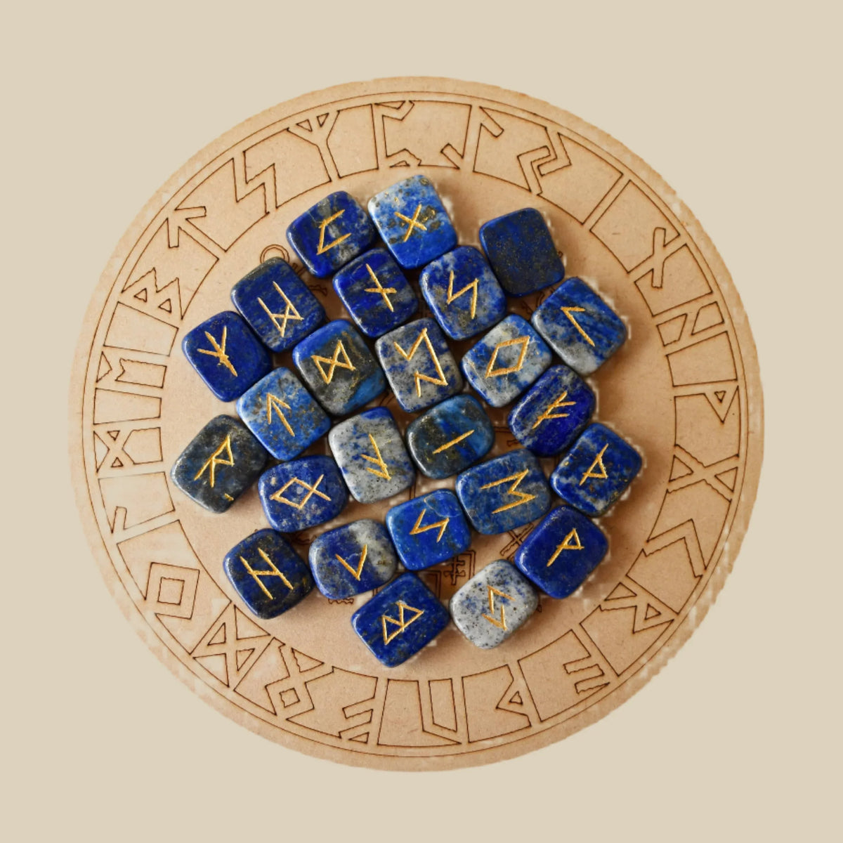 Rune Set – Lapis Lazuli | Insight & Divine Wisdom – Wild Raven's Nest
