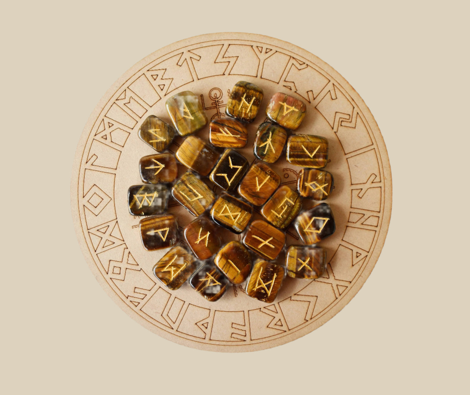 Rune Set - Tiger Eye