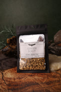 Ginger Root dried herb in a 1/2 oz Wild Raven's Nest bag, Stoke Inner Fire