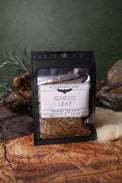 Ginkgo Leaf dried herb in a 1/2 oz Wild Raven's Nest bag, Sharpen the Mind