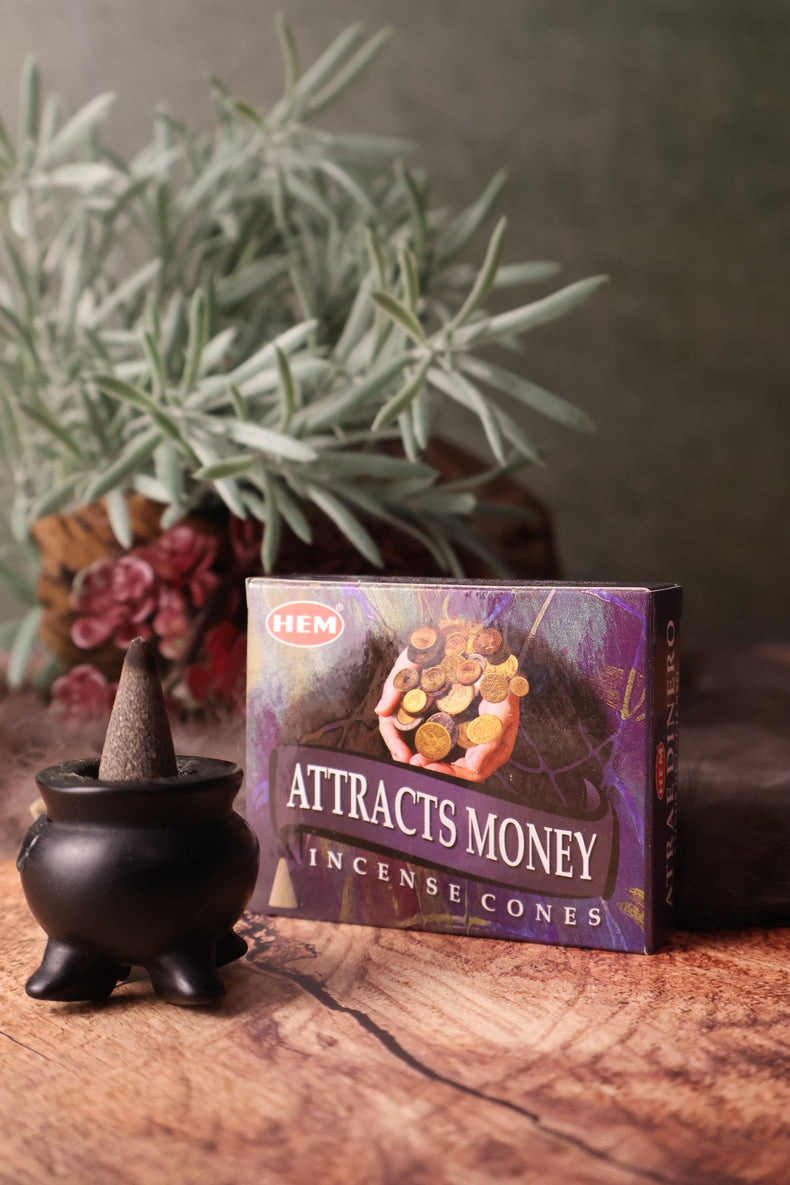 Attracts Money Hem Incense Cones