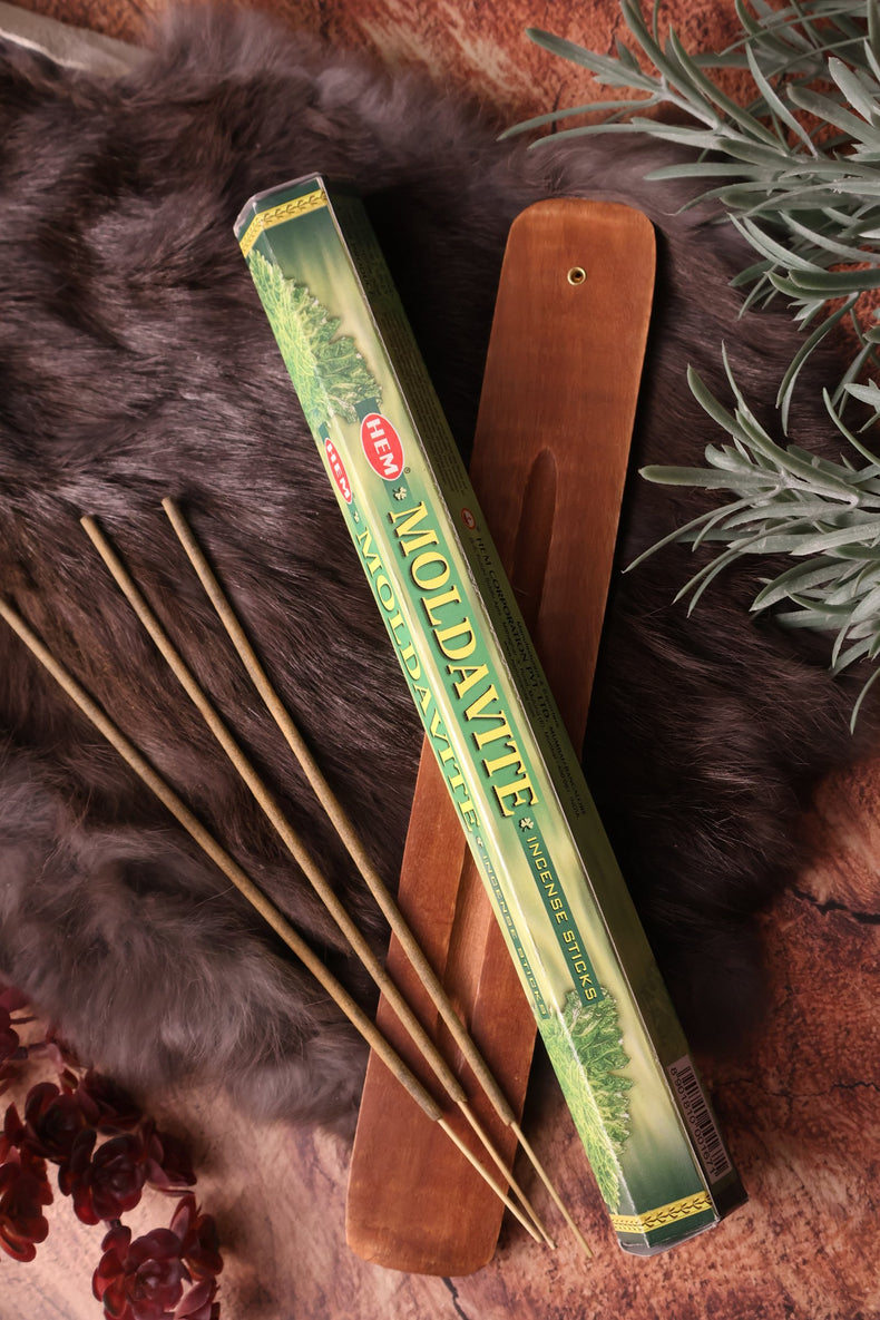 Moldavite Hexagonal Pack Incense 20 Gr
