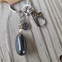 Hematite Keychain - Wild Raven