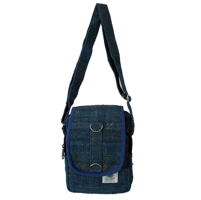 Hemp cross body bag - Wild Raven