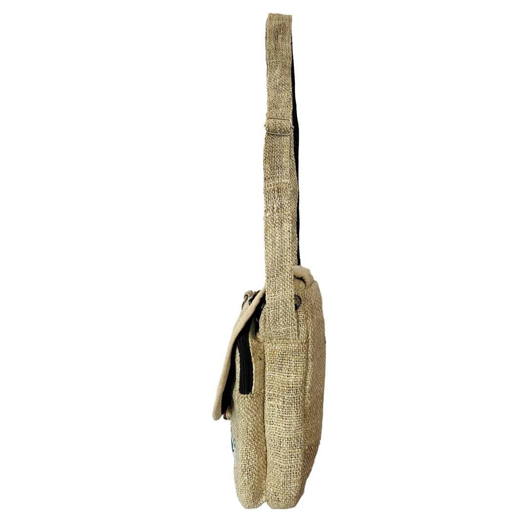 Hemp cross body bag - Wild Raven
