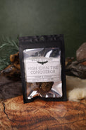 High John the Conqueror Root dried herb in a 1/2 oz Wild Raven's Nest bag, Court & Justice