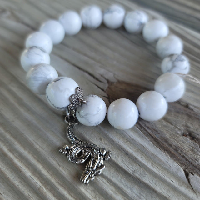 Howlite Wrap Bracelet - Wild Raven
