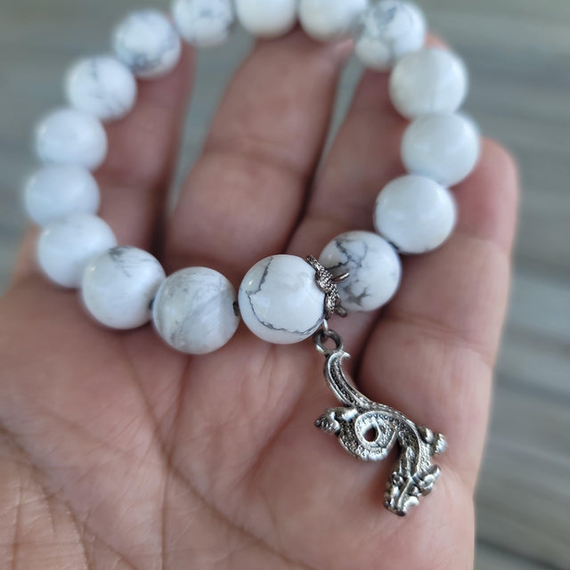 Howlite Wrap Bracelet - Wild Raven