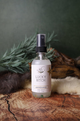 Lucky Bitch aura spray for abundance, 2 oz