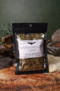 Marshmallow Leaf dried herb in a 1/2 oz Wild Raven's Nest bag, Gentle Influence