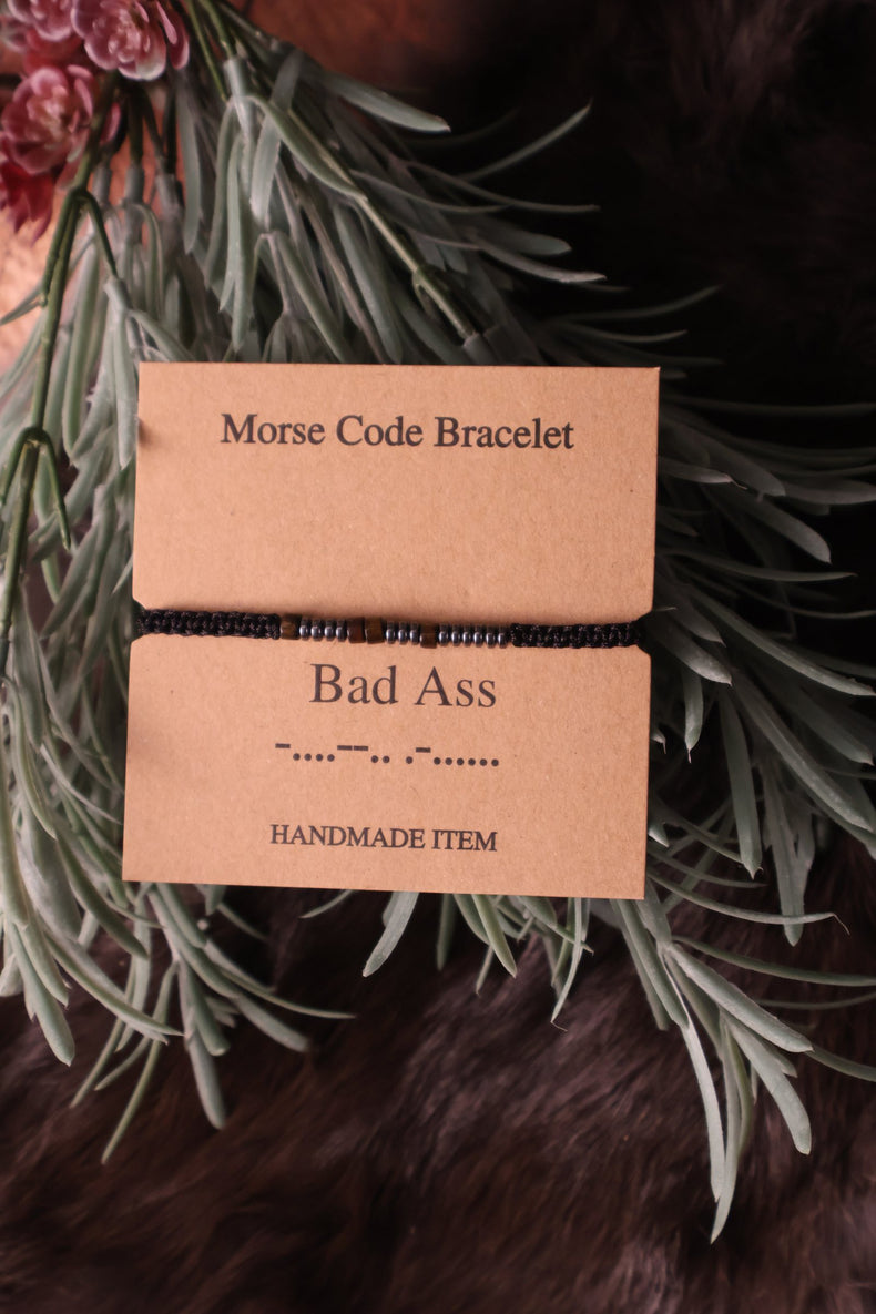 Morse Code Bracelet: Bad ass