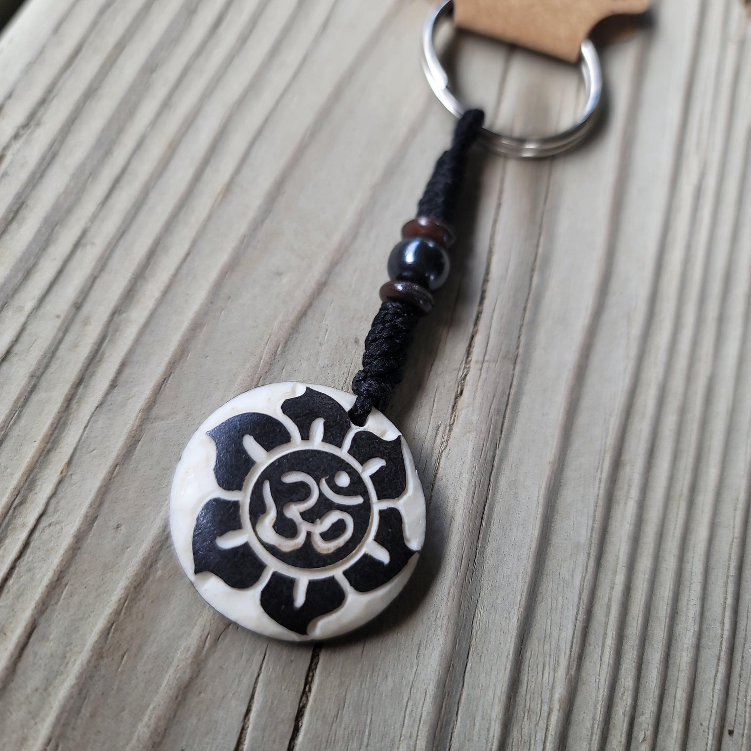 Om Keychain - Wild Raven