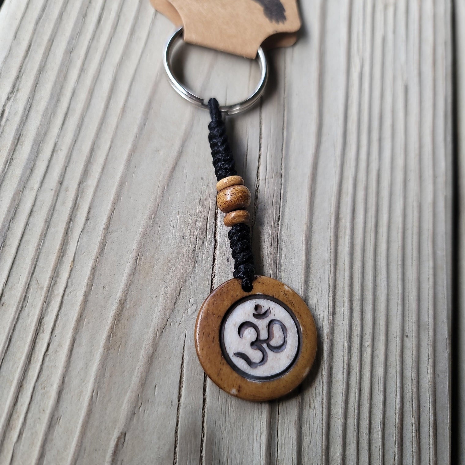 Om Keychain - Wild Raven