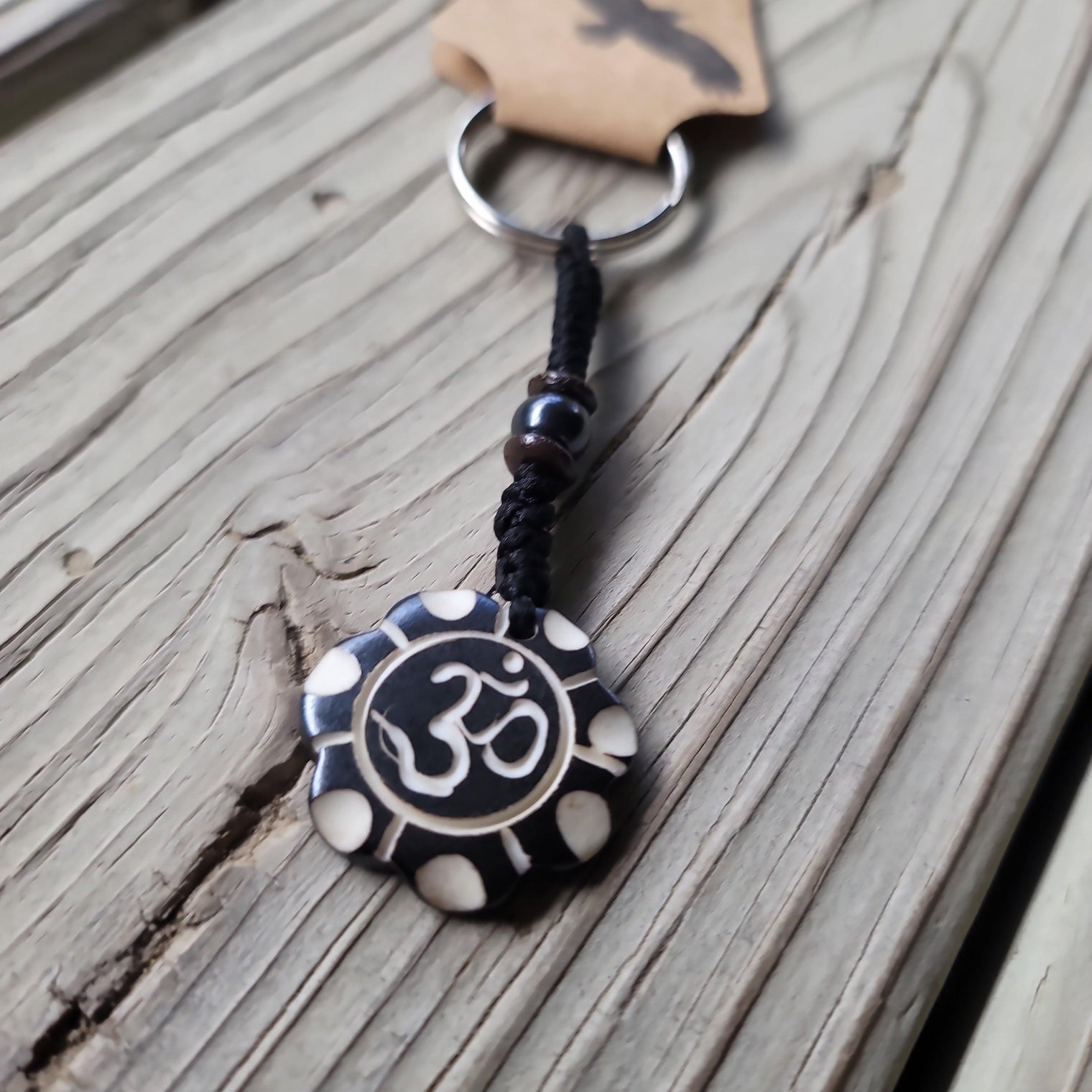 Om Keychain - Wild Raven