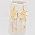 Quartz crystal and mushroom Earrings - Wild Raven