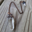 Raw clear Quartz Pendulum - Wild Raven