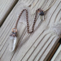 Raw clear Quartz Pendulum - Wild Raven