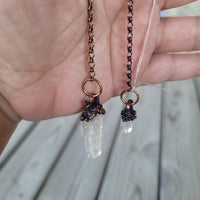 Raw clear Quartz Pendulum - Wild Raven