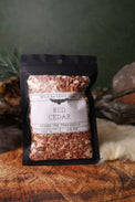 Red Cedar dried herb in a 1/2 oz Wild Raven's Nest bag, Guard the Threshold