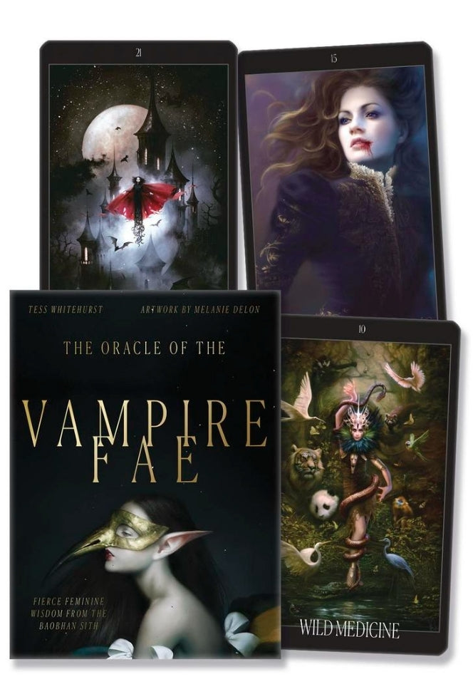 Oracle of the Vampire Fae tarot deck with mystical fantasy artwork and gothic themes