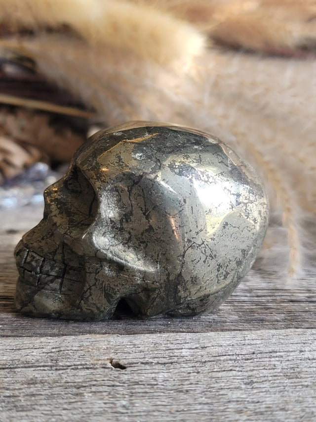 Pyrite Skull 2"