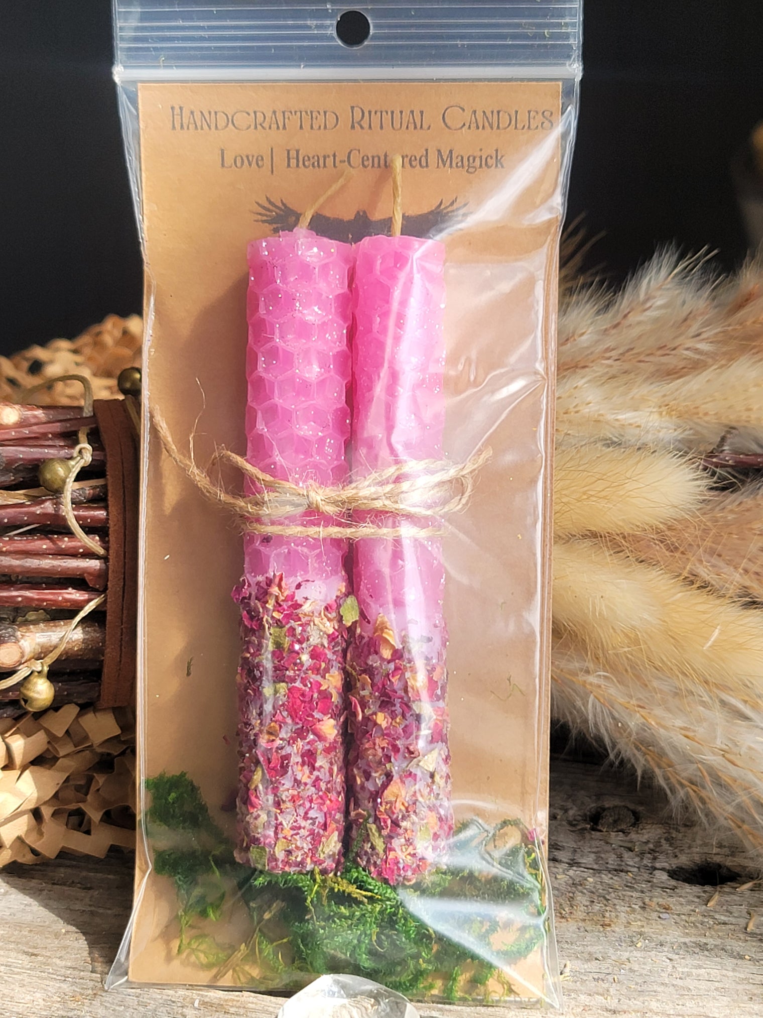 Handcrafted Ritual Candles - Love |  Heart-Centered Magick