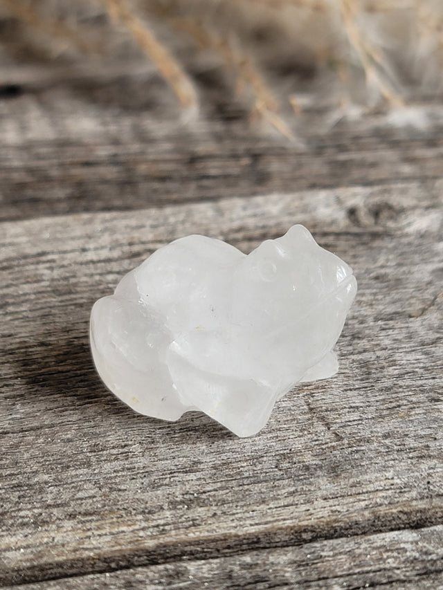Clear Quartz Frog