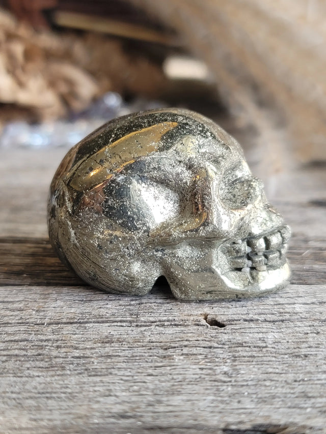 Pyrite Skull 1"