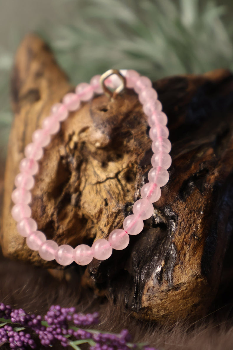 Rose Quartz Bracelet 6MM | Love & Compassion Vibes