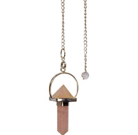 Rose Quartz Pendulum Pyramid w/ rose quartz point - Wild Raven