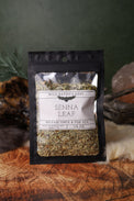 Senna Leaf dried herb in a 1/2 oz Wild Raven's Nest bag, Release Once & For All