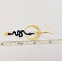 Snake and Moon Earrings - Wild Raven