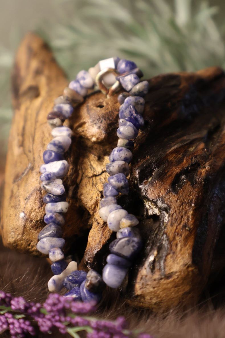 Sodalite Chip Bracelet | Mental Clarity & Truth Seeking