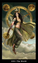 Steampunk Tarot - Wild Raven