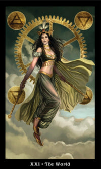 Steampunk Tarot - Wild Raven