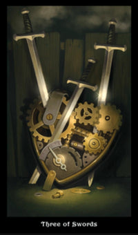 Steampunk Tarot - Wild Raven