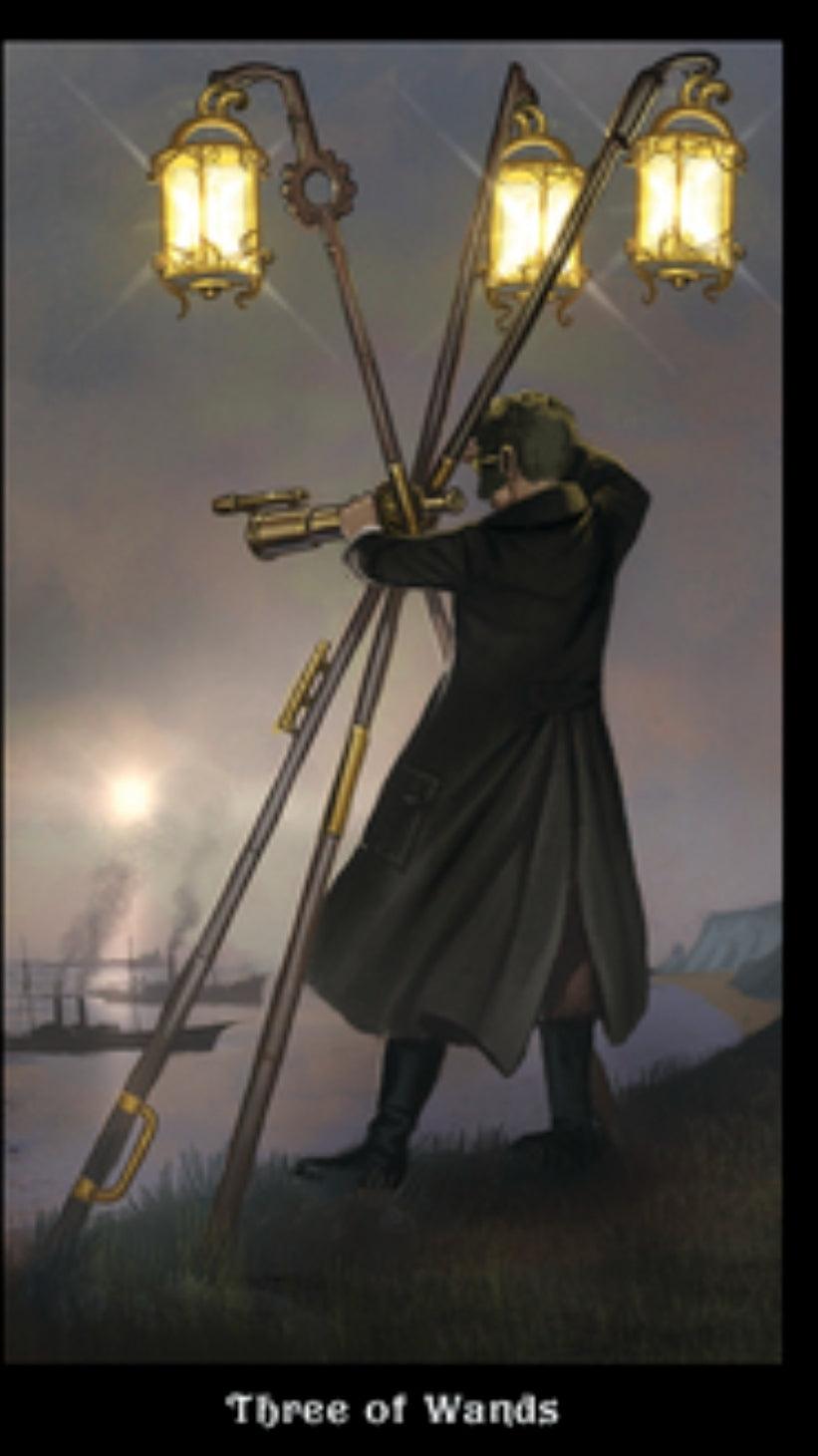 Steampunk Tarot - Wild Raven