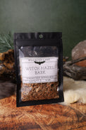 Witch Hazel Bark dried herb in a 2 oz Wild Raven's Nest bag, Strengthen Boundaries