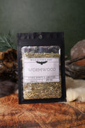 Wormwood dried herb in a 1/2 oz Wild Raven's Nest bag, Evoke Spirits & Abilities