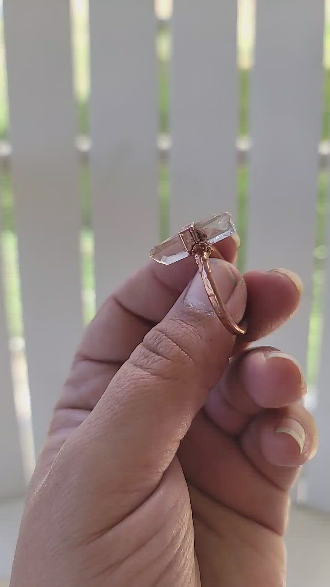 10.5 Clear Quartz Ring