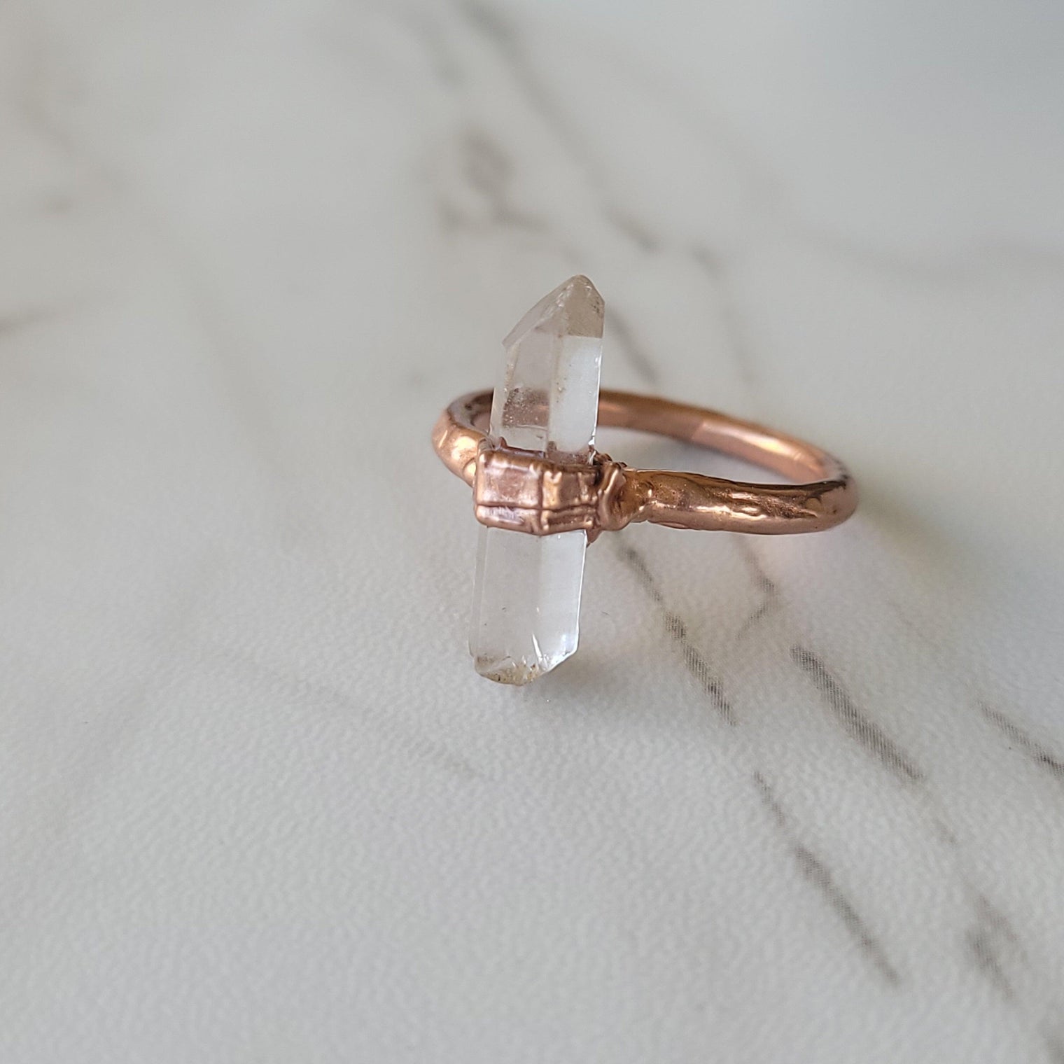 10.5 Clear Quartz Ring - Wild Raven