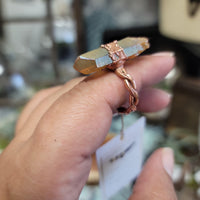 10.5 Sunshine Aura Quartz ring - Wild Raven