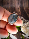 6½ Blue Agate Ring - Wild Raven